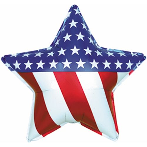 Patriotic Foil Balloons - Circles, Stars, Flags, and Special Shapes